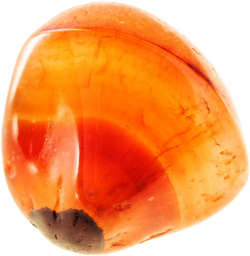 Polished Carnelian Gemstone Cutout